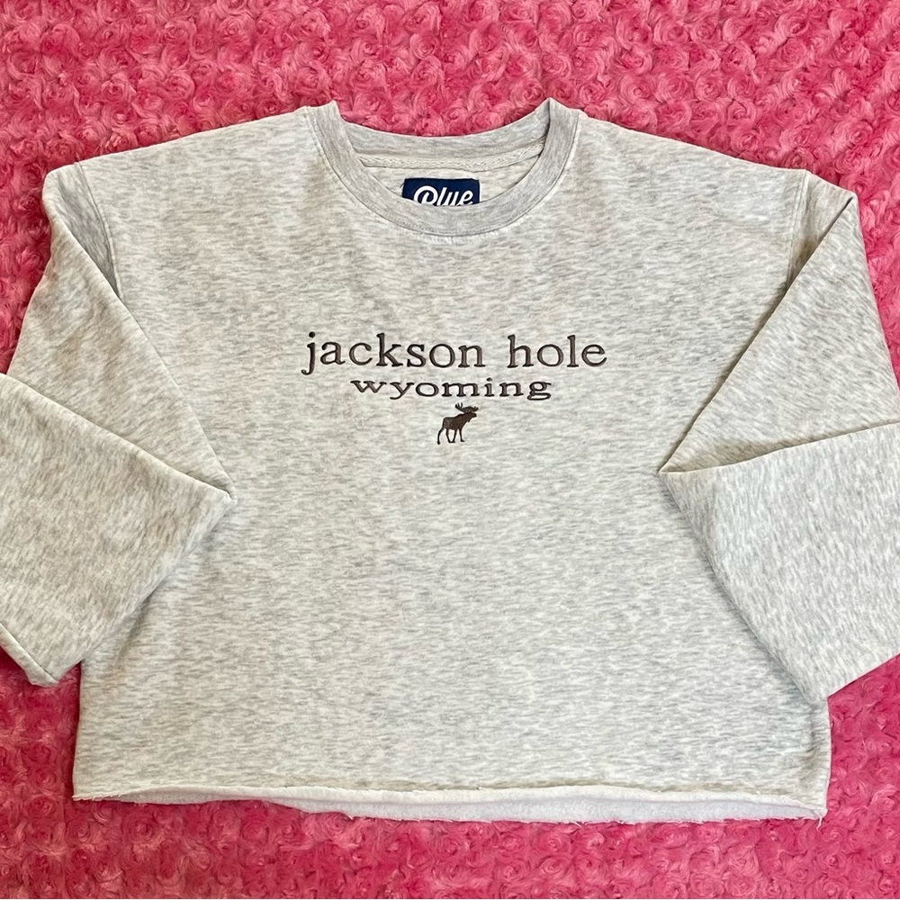 Blue 84 Light Gray Cotton Blend Top